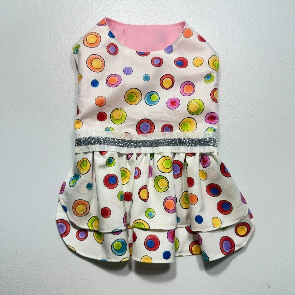 Luxury Polka Dot Dog Dress Cute Party Outfit for Small Dogs Comfortable Small